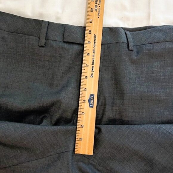 Louis Raphael Luxe Mens Dress Pants 35 30 Gray Slim Fit Woolblend - Picture 10 of 10
